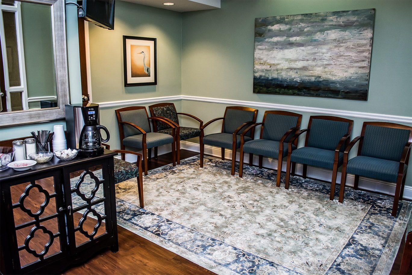 Welcoming waiting room at Citrin Cardiology